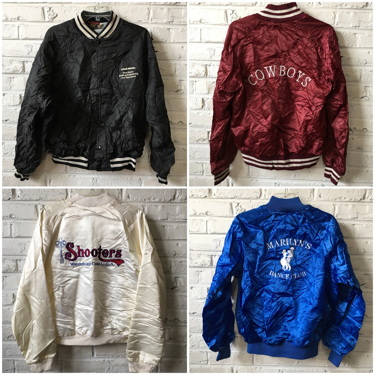 Vintage (satin) baseball jackets by the bundle Bulk Vintage Clothing